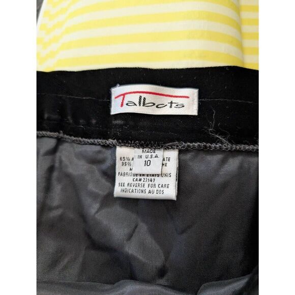 Talbots Vintage Velour Midi Skirt women's 10 black wrap pencil witchy goth Punk - Picture 4 of 7